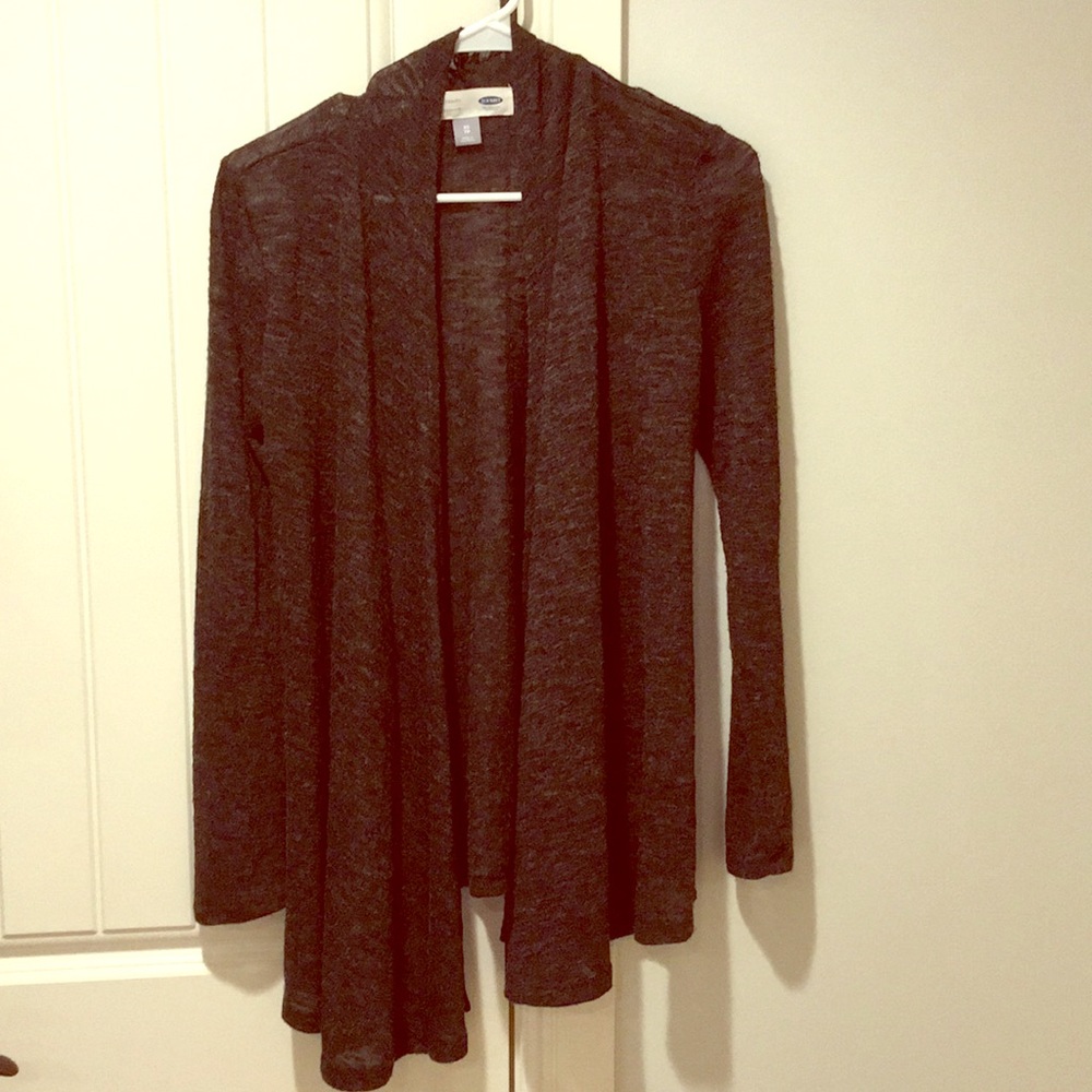 Maternity open swing cardigan